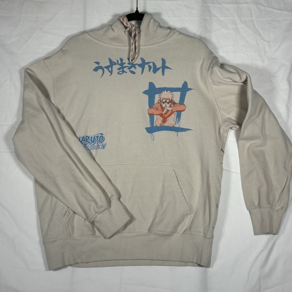 Naruto Shippuden Collection White Hoodie Naruto Anime Large (42/44)